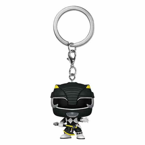 Power Rangers 30th Llaveros Pocket POP! Vinyl Black Ranger 4 cm Expositor (12)