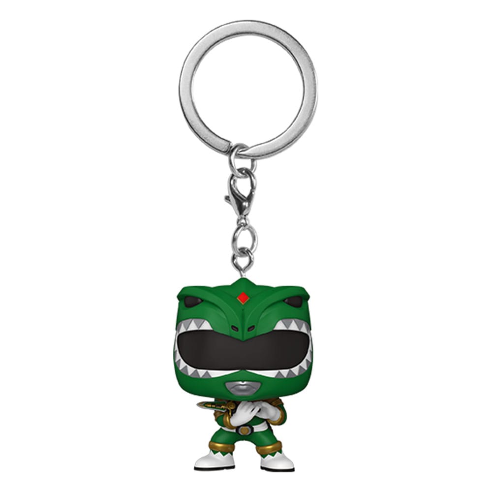 Power Rangers 30th Llaveros Pocket POP! Vinyl Green Ranger 4 cm Expositor (12)