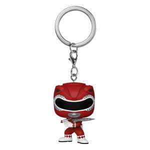 Power Rangers 30th Llaveros Pocket POP! Vinyl Red Ranger 4 cm Expositor (12)