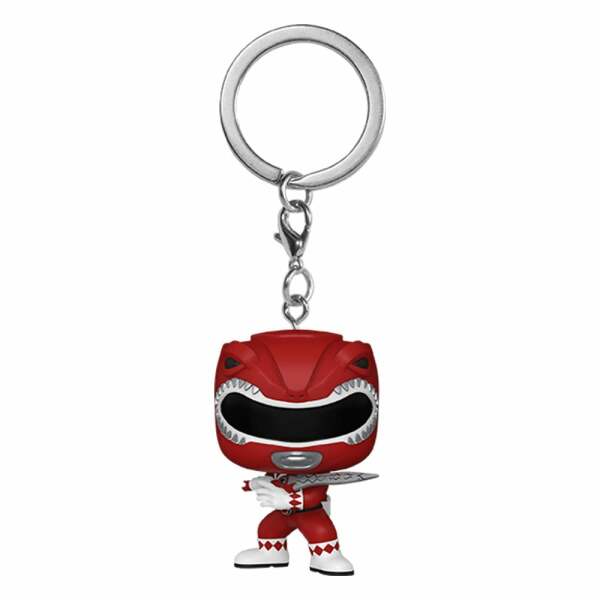 Power Rangers 30th Llaveros Pocket POP! Vinyl Red Ranger 4 cm Expositor (12)