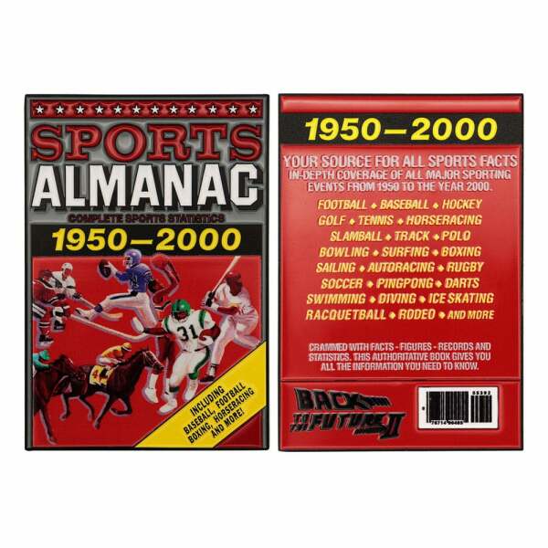 Regreso al futuro Lingote Sport Almanac Destruction Limited Edition