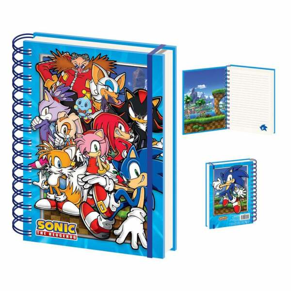 Sonic The Hedgehog Libreta A5 Green Hill Zone Gang