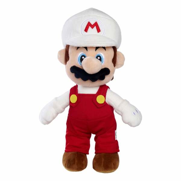 Super Mario Peluche Feuer Mario 30 cm