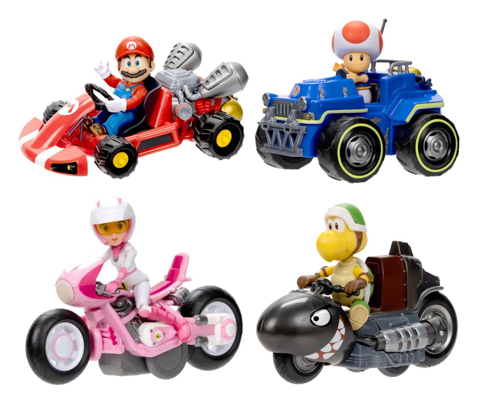 Super Mario Bros. La película Minifiguras con Karts 6 cm Surtido (6) - Collector4U