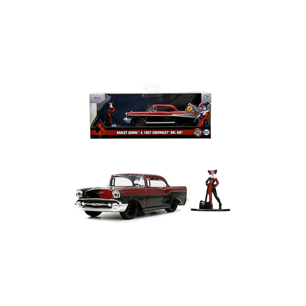 DC Comics Vehículos 1/32 Harley Quinn 1957 Chevy Bel Air Expositor (6)