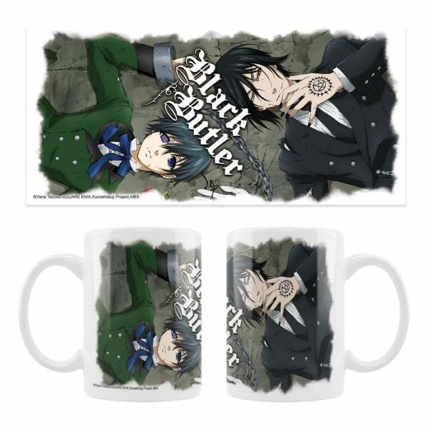 Black Butler Taza Cerámica Ciel, Sebastian