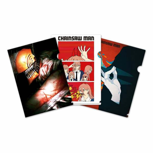 Chainsaw Man Set de 3 Fundas transparentes