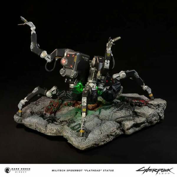 Cyberpunk 2077 Estatua Militech Spiderbot “Flathead” 25 cm