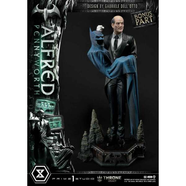 DC Comics Estatua Throne Legacy Series Alfred Pennyworth (Batman Comics) Bonus Version 57 cm