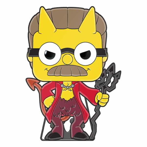 Los Simpson Horror Loungefly POP! Pin Chapa esmaltada Devil Flanders 10 cm