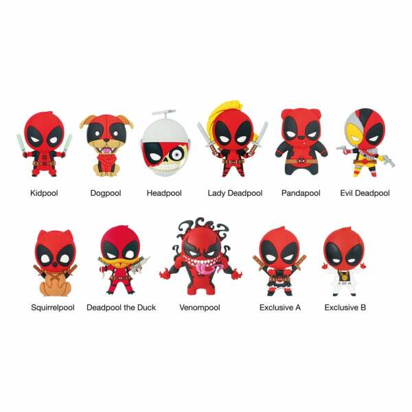 Marvel Colgantes PVC Deadpool Series 3 Expositor (24)