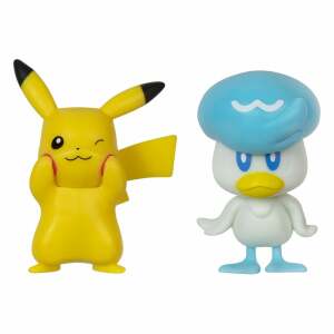 Pokémon Gen IX Pack de 2 Minifiguras Battle Figure Pack Pikachu & Quaxly 5 cm - Collector4U