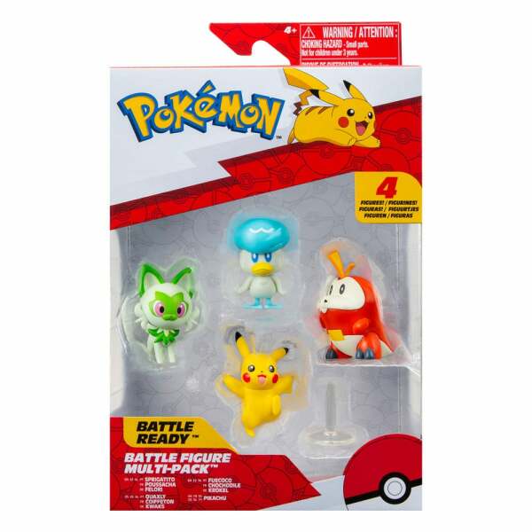 Pokémon Gen IX Pack de 4 Figuras Battle Figure Set