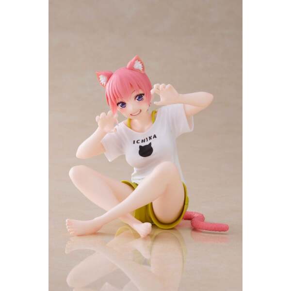 The Quintessential Quintuplets 2 Estatua PVC Desktop Ichika Nakano Newley Written Cat Roomwear Ver. 13 cm