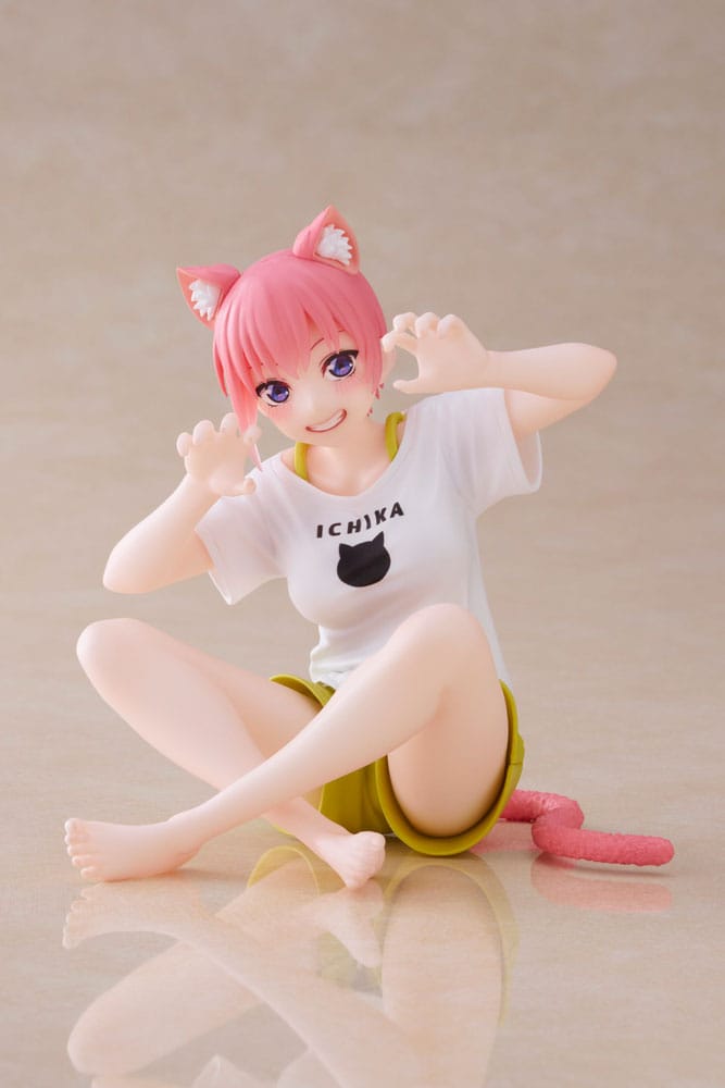 The Quintessential Quintuplets 2 Estatua PVC Desktop Ichika Nakano Newley Written Cat Roomwear Ver. 13 cm