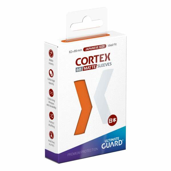 Ultimate Guard Cortex Sleeves Japanese Size Matte Naranja (60)