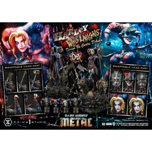 Dark Nights: Metal Estatua Museum Masterline Series 1/3 Harley Quinn Who Laughs Concept Design by Caelos D`anda Deluxe Bonus Version 78 cm