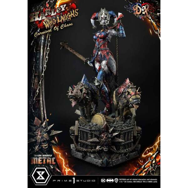 Dark Nights: Metal Estatua Museum Masterline Series 1/3 Harley Quinn Who Laughs Concept Design by Caelos D`anda Deluxe Version 78 cm