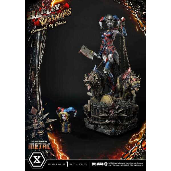 Dark Nights: Metal Estatua Museum Masterline Series 1/3 Harley Quinn Who Laughs Concept Design by Caelos D`anda Regular Version 78 cm