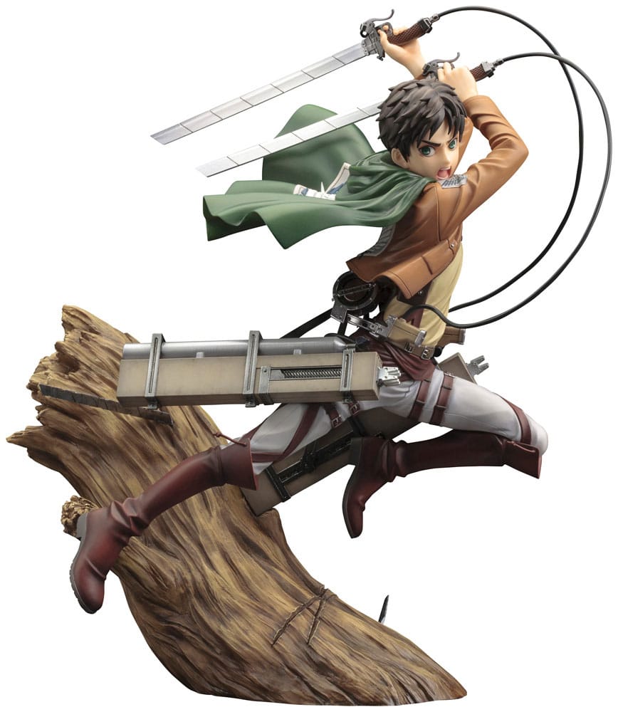 Attack on Titan Estatua ARTFXJ PVC 1/8 Eren Yeager Renewal Package Ver. 26 cm