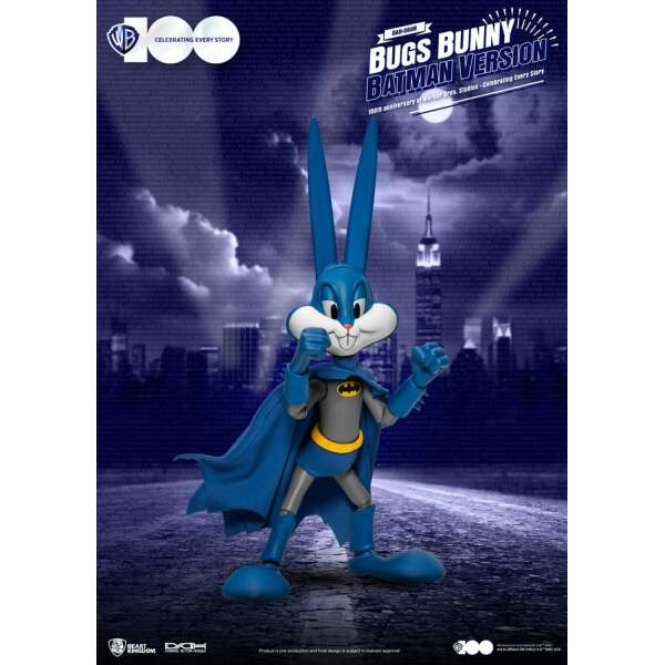 Warner Brothers Figura Dynamic 8ction Heroes 1/9 100th Anniversary of Warner Bros. Studios Bugs Bunny Batman Ver. 17 cm