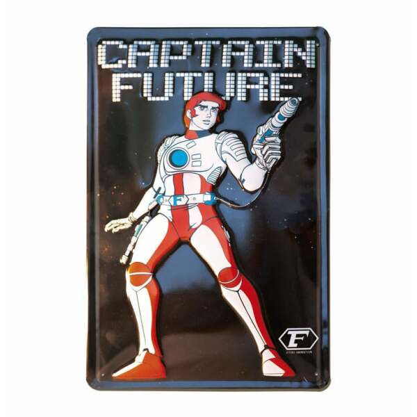 Captain Future Placa de Chapa 20 x 30 cm