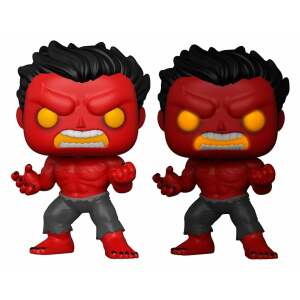 Marvel Figura POP! Vinyl Red Hulk w/(GW)Chase 9 cm Surtido (6)