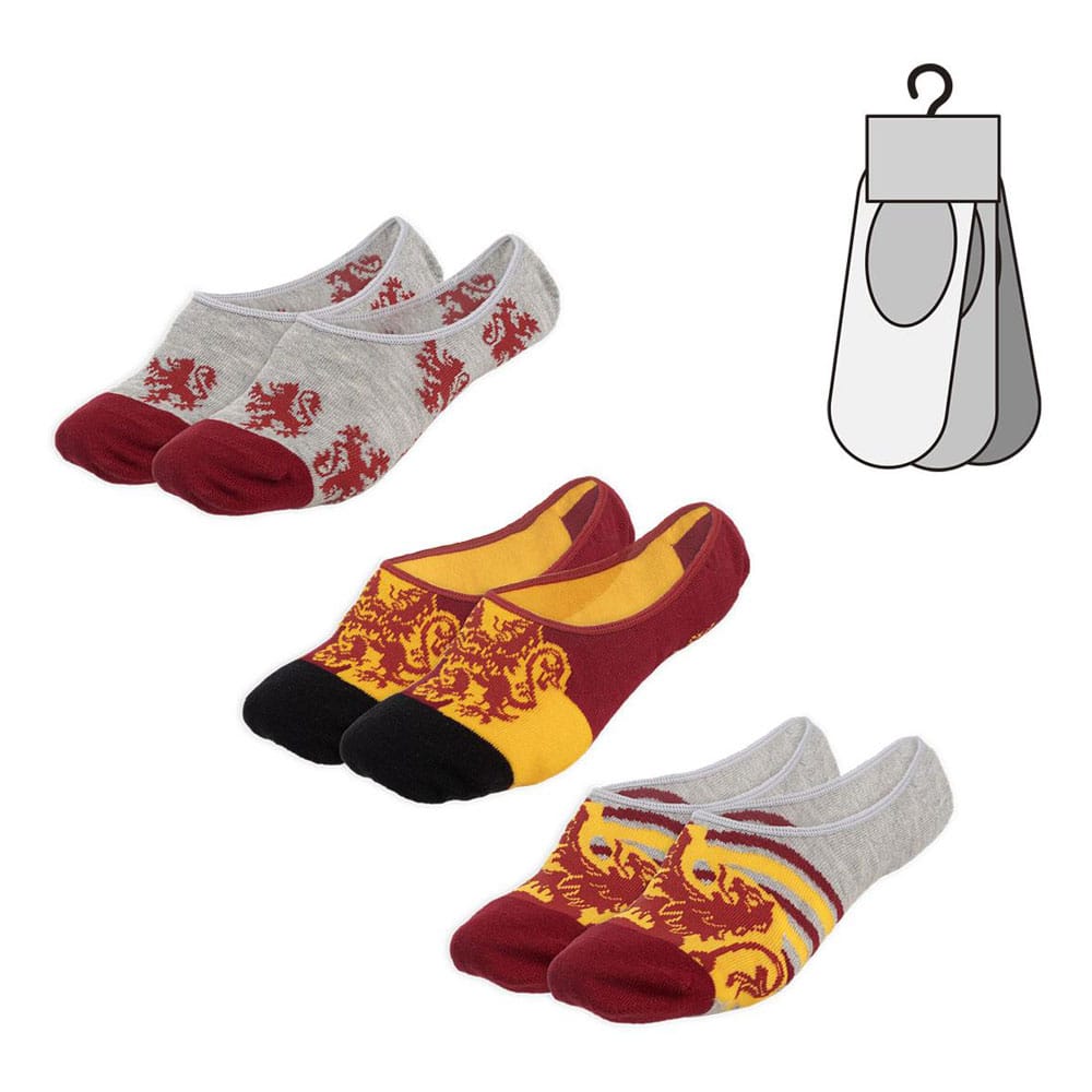 Harry Potter calcetines tobilleros paquete Gryffindor Ver. 02 Surtido (6)