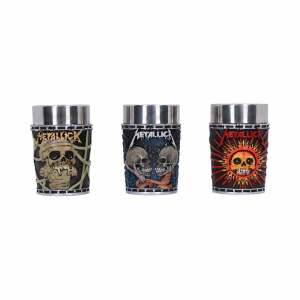 Metallica Pack de 3 Vasos de Chupitos Pushead Art