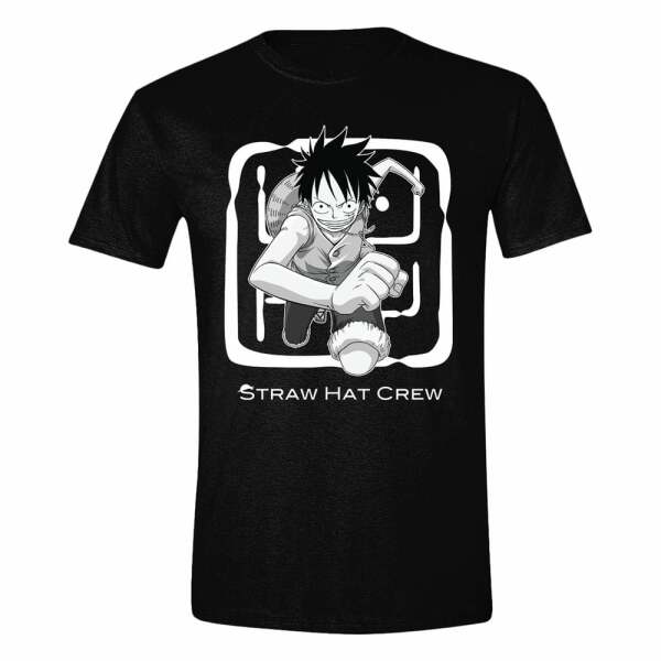 One Piece Camiseta Luffy Jumping talla XL