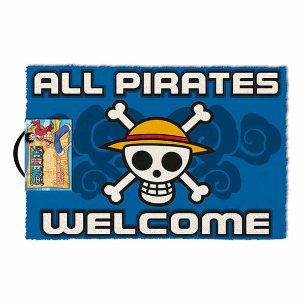 One Piece Felpudo All Pirates Welcome 60 x 40 cm