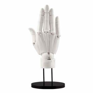 Takahiro Kagami Artist Support Item Hand PVC 1/1 Model/R White 21 cm