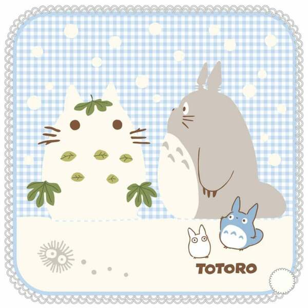 Studio Ghibli Mini Toalla Expositor Mi vecino Totoro Snowman 25 x 25 cm