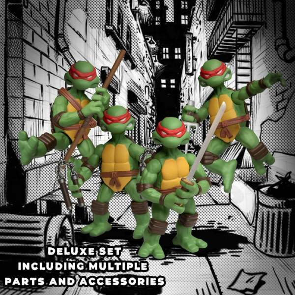 Teenage Mutant Ninja Turtles Figuras Teenage Mutant Ninja Turtles Deluxe Set 8 cm