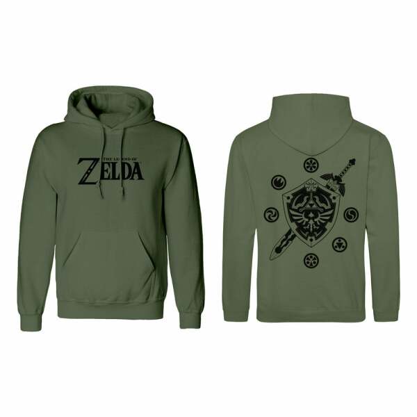 The Legend of Zelda Sudadera capucha Logo And Shield talla L