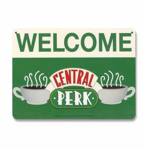 Friends Placa de Chapa Central Perk Welcome 15 x 21 cm - Collector4U