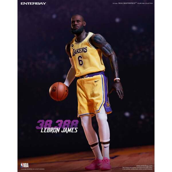 NBA Collection Figura Real Masterpiece 1/6 Lebron James Special Edition 30 cm