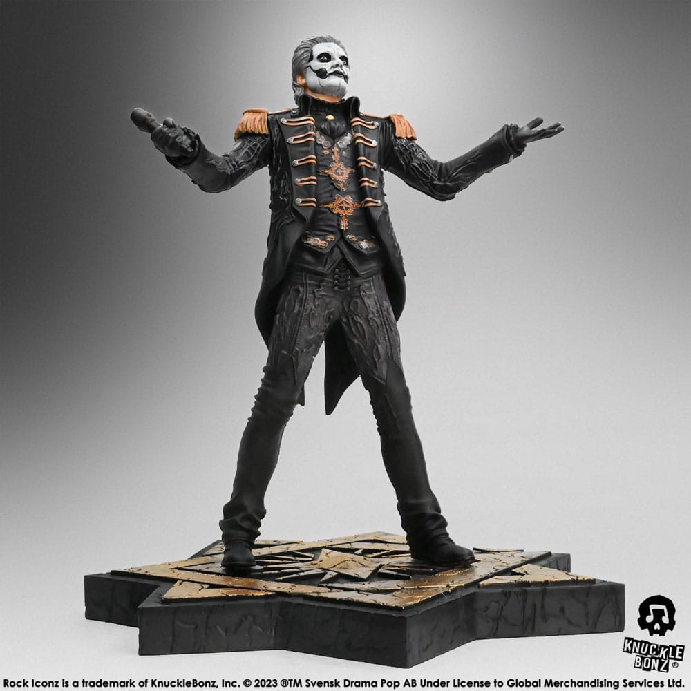 Ghost Estatua Rock Iconz 1/9 Papa Emeritus IV (Military Jacket) 22 cm