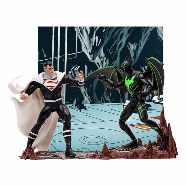 DC Collector Figura Paquete de 6 Batman Beyond Vs Justice Lord Superman 18 cm