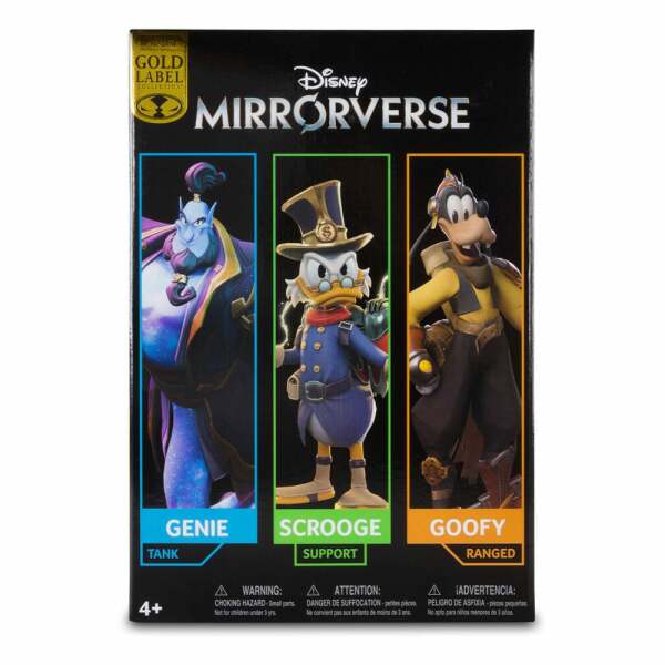 Disney Mirrorverse Figuras Combopack Genie, Scrooge McDuck & Goofy (Gold Label) 13 – 18 cm