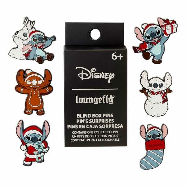 Disney by Loungefly Pin Chapas esmaltadas Stitch Holiday 3 cm Expositor (12)