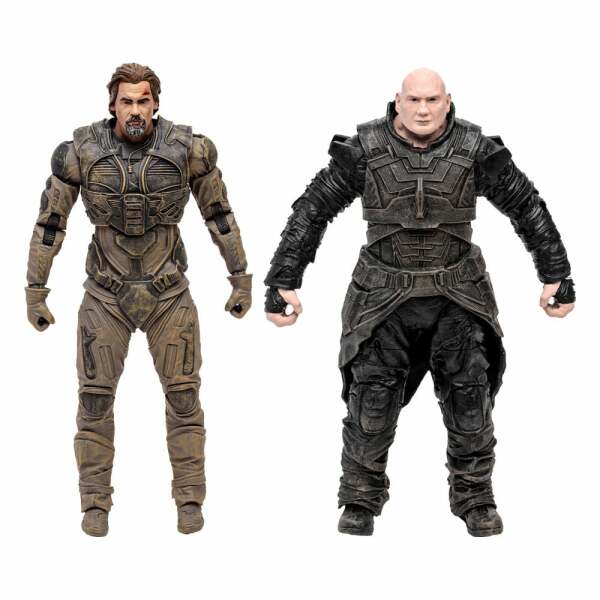 Dune: parte dos Pack de 2 Figuras Gurney Halleck & Rabban 18 cm