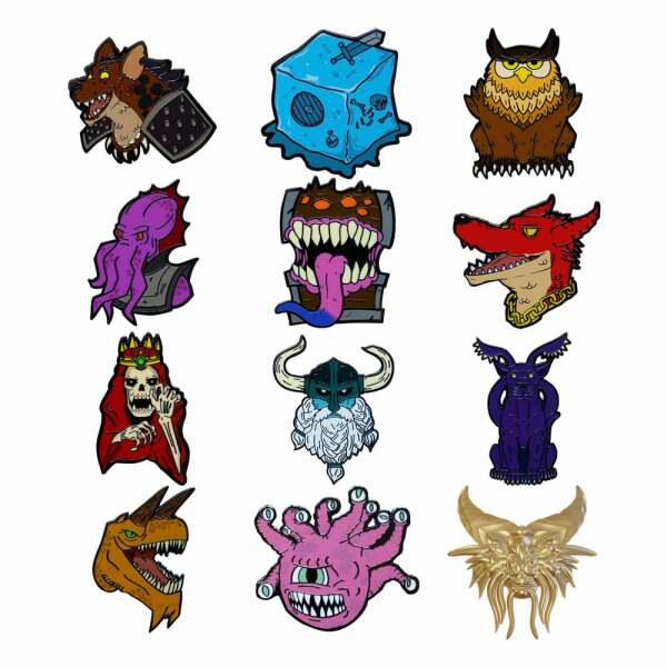 Dungeons & Dragons Chapas Expositor 50th Anniversary Mystery Pin Badge (12)