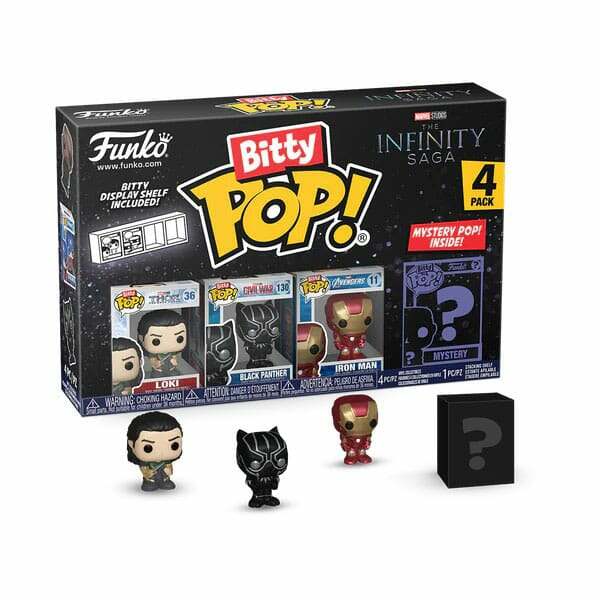 Marvel Pack de 4 Figuras Bitty POP! Vinyl Thor 2,5 cm