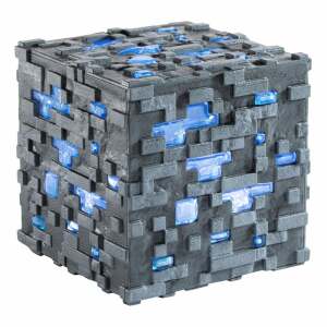 Minecraft Réplica Illuminating Diamond Ore Cube 10 cm