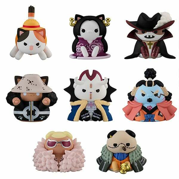 One Piece Mega Cat Project Nyan Piece Nyan! Minifiguras 3 cm Surtido (8) - Collector4U