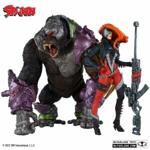 Spawn Pack de 2 Figuras She Spawn & Cygor (Gold Label) 18 cm