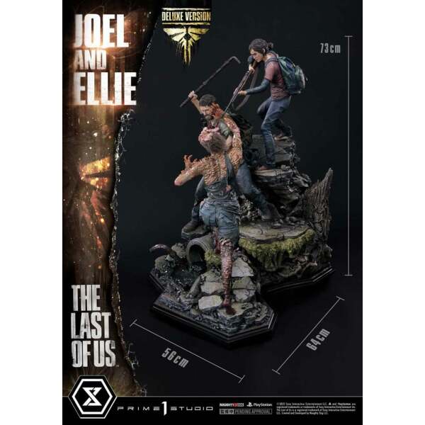 The Last of Us Part I Estatua Ultimate Premium Masterline Series Joel & Ellie Deluxe Bonus Version (The Last of Us Part I) 73 cm