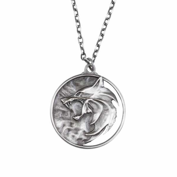 The Witcher Réplica 1/1 Collar Wolf Medallion