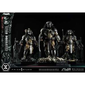 The Alien vs. Predator Estatua Museum Masterline Series 1/3 Scar Predator 93 cm